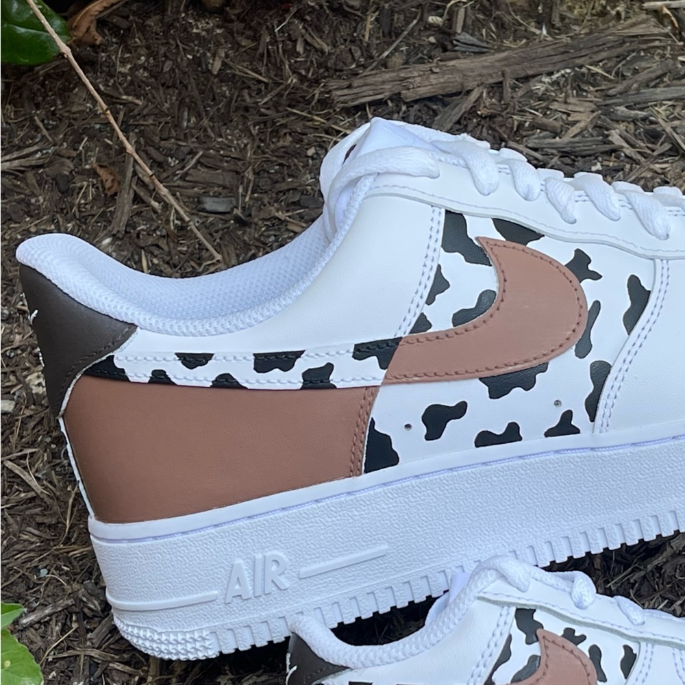 Cow print Air Force 1 women shoes - Picture 4 of 6